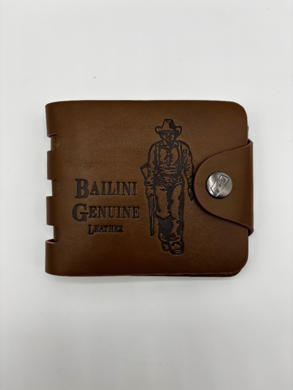 Bailini Genuine Leather Men Bifold Wallet